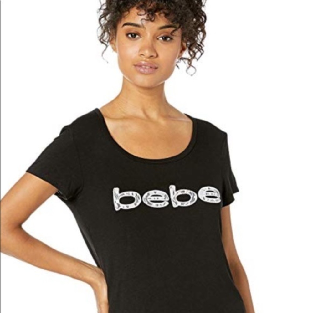NWT bebe soft black with white lace!
